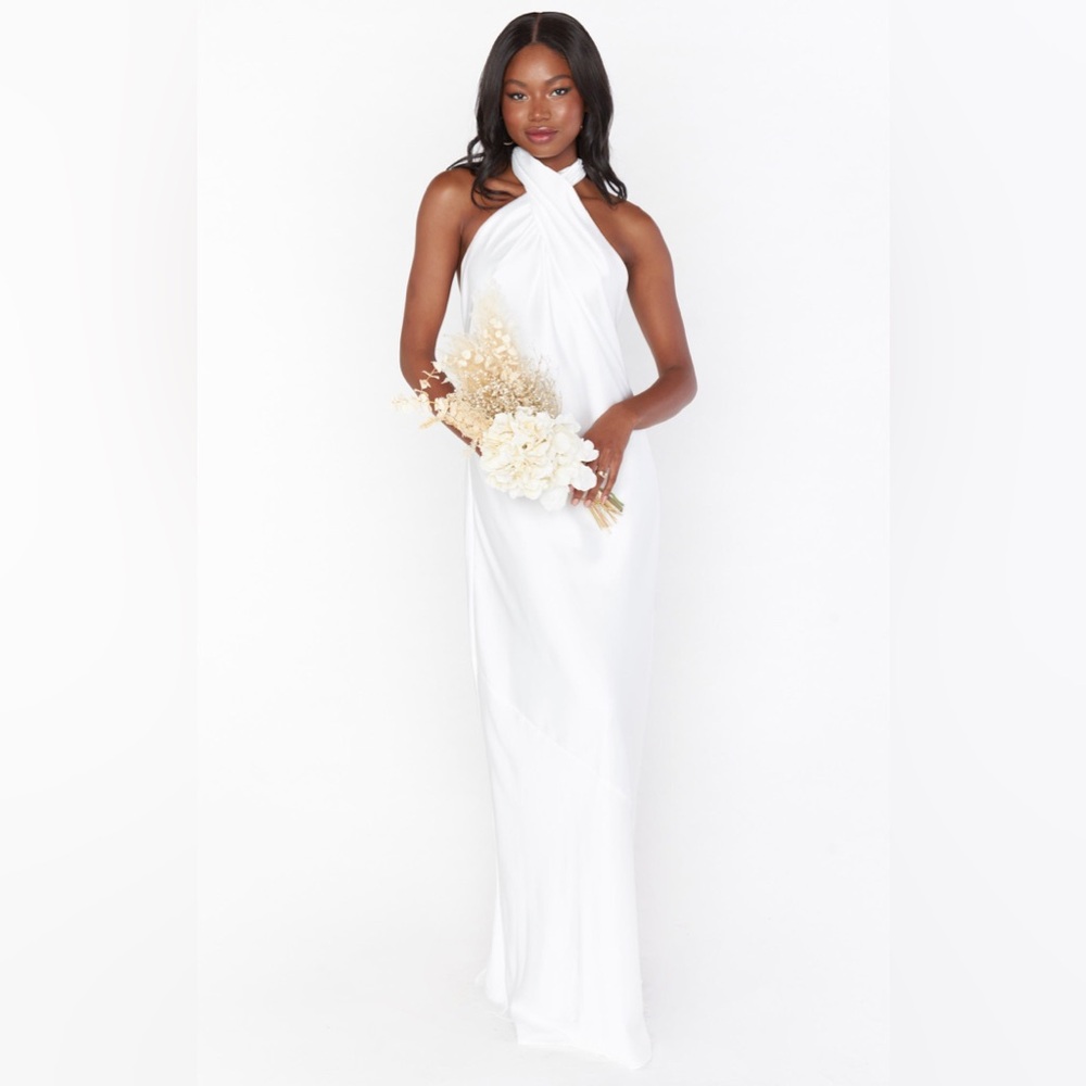 Show me your Mumu Jasmine Halter Maxi Dress